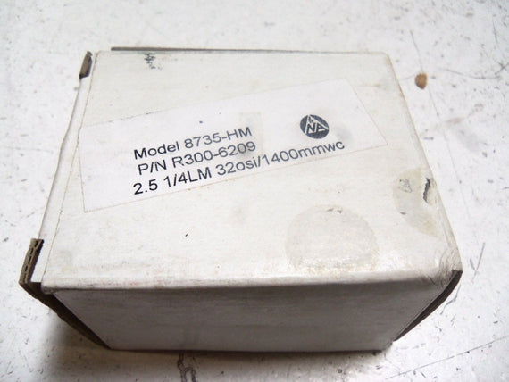 NORTH AMERICAN 8735-HM DUAL CALIBRATED GAUGE R300-6209 *NEW IN BOX*