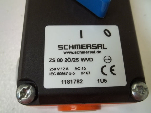 SCHMERSAL ZS 80 2O/2S WVD LIMIT SWITCH *NEW IN BOX*