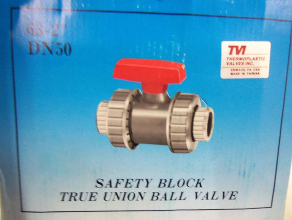 THERMOPLASTIC VALVES INC. DN50 BALL VALVE *NEW IN BOX*