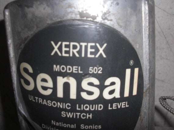 XERTEX SENSALL 502 ULTRASONIC LIQUID LEVEL SWITCH *USED*